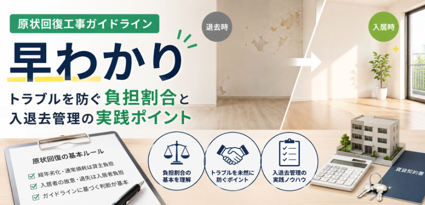 原状回復工事ガイドライン早わかり